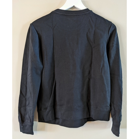 KATE SPADE Navy Blue Crew Neck Sweatshirt Size XS Letterman Patch Graphics - Picture 8 of 11